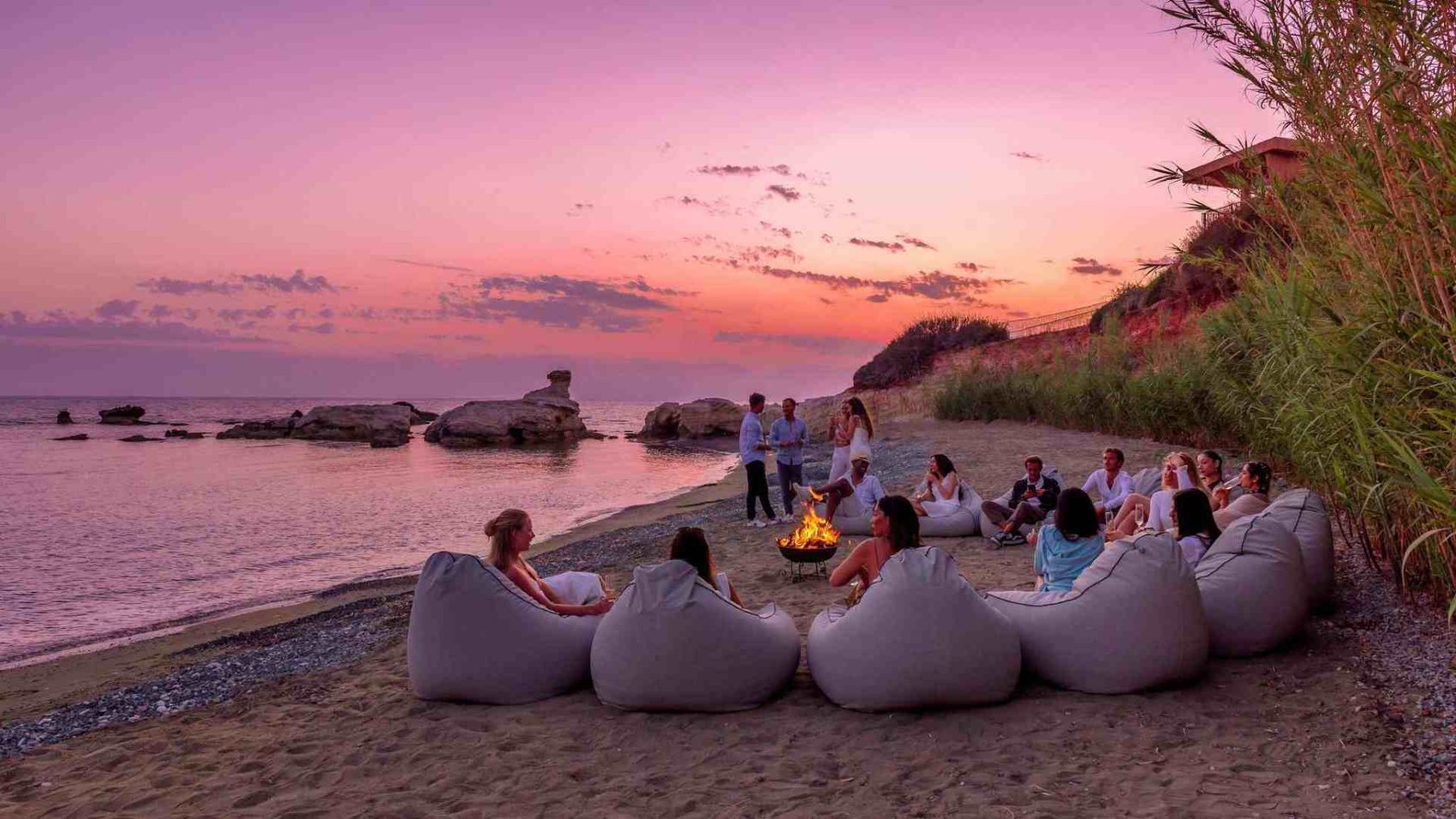 Evenings on the coast below